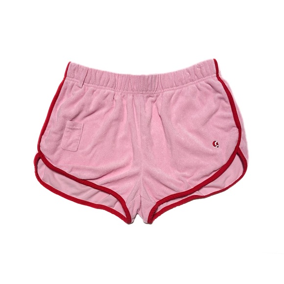 Glossier Pants - Glossier Summer Capsule Collection Terry Cloth Shorts Retro Pink Limited Edition